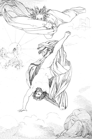 Jupiter Falls   Shelley, Prometheus Unbound, Act Iii, Scene 1 Coloring Page